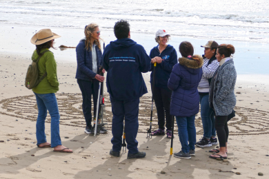 polly-chandler-coaching-group-discussion-on-the-beach