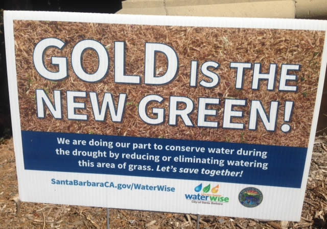 Conserve Water - Gold is the New Green,